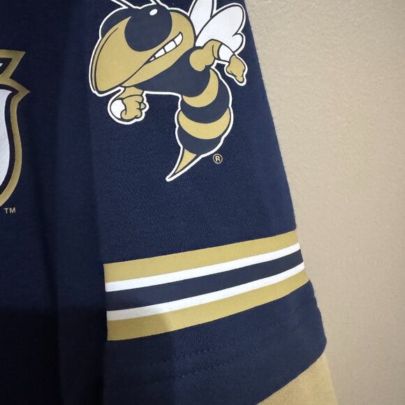 adidas Georgia Tech Yellow Jackets Team Issue Baseball Hoodie IY7412 Men NEW - Picture 4 of 11